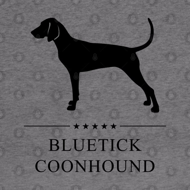 Bluetick Coonhound Black Silhouette by millersye